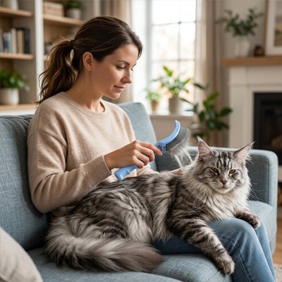 Brosse pour chat poil long​