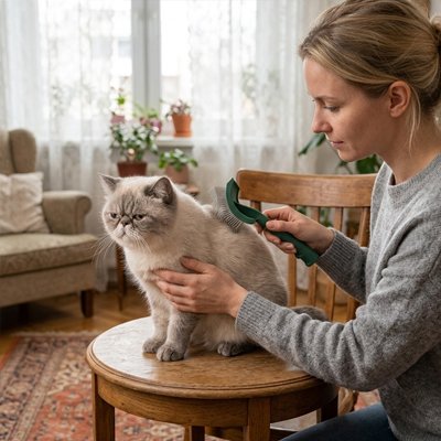 Brosse pour chat poil long​